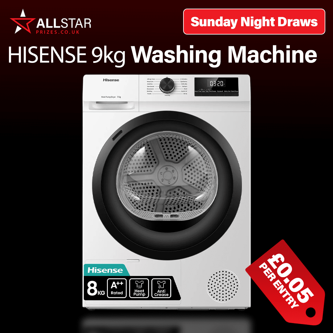 HISENSE 9kg 1400 Spin Washing Machine