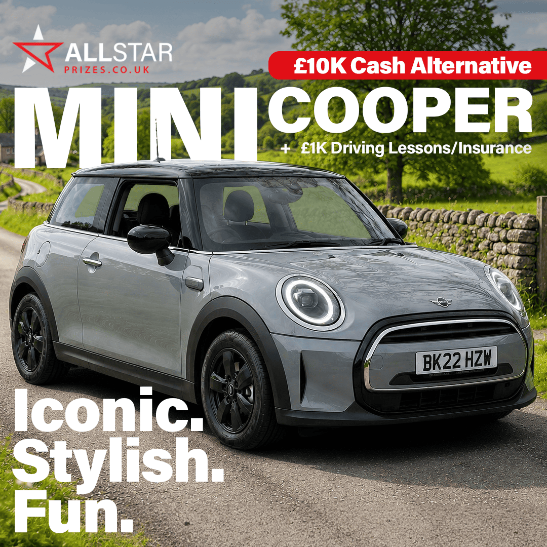 MINI Cooper Auto + £1,000 Insurance/Lessons + £15K Instant Prizes