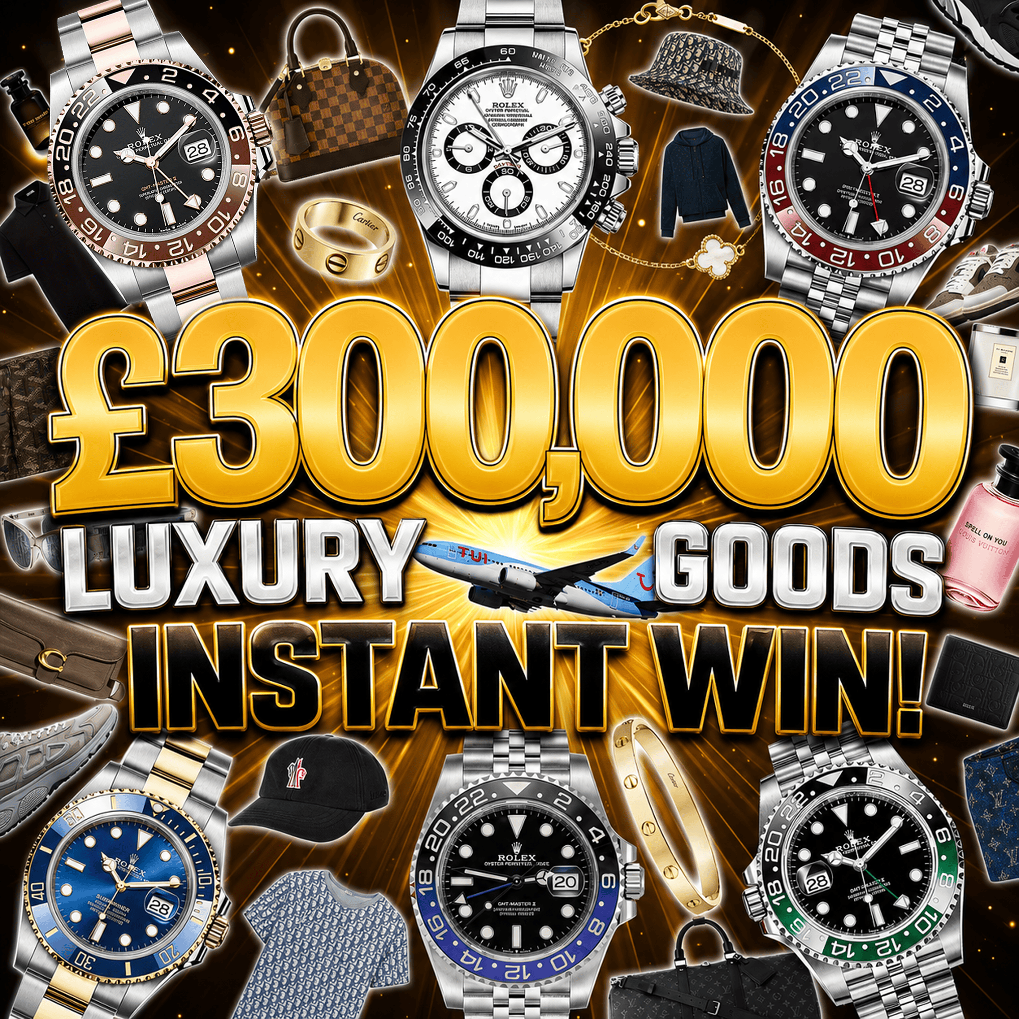 £300,000 LUXURY GOODS INSTANT WIN