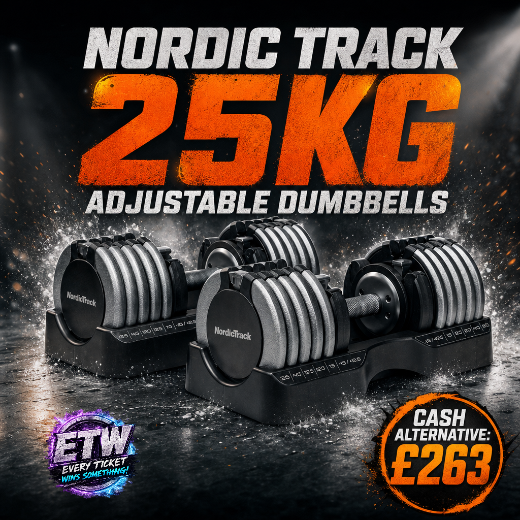 NORDIC TRACK 25KG ADJUSTABLE DUMBBELLS