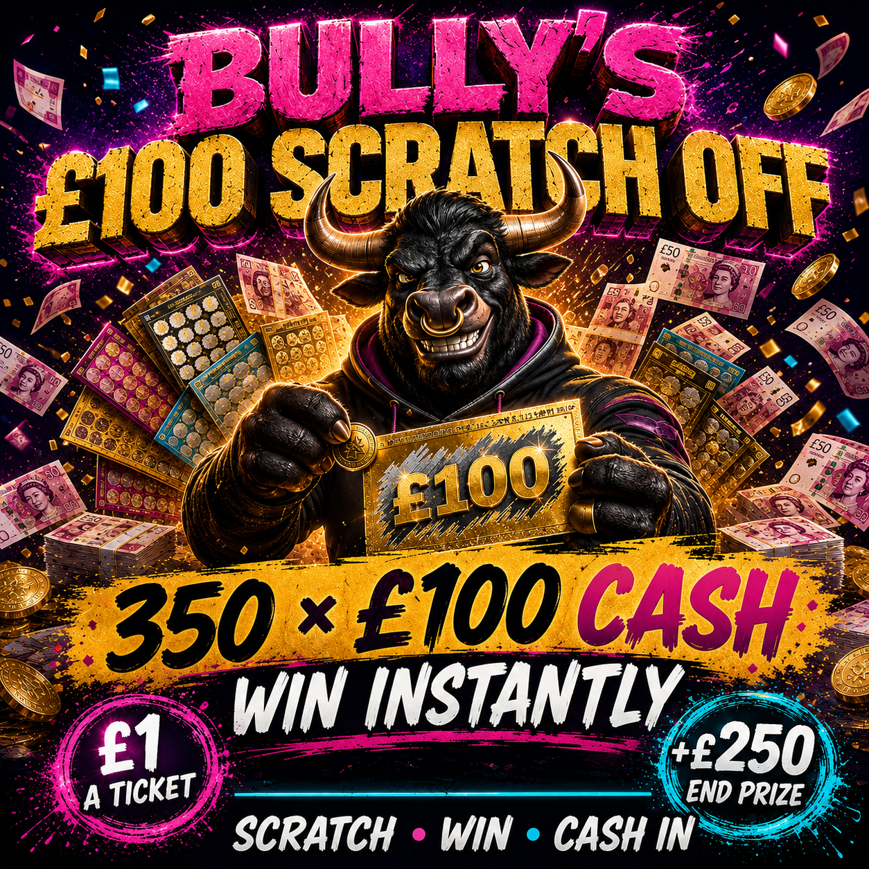 BULLYS £100 SCRATCH OFF