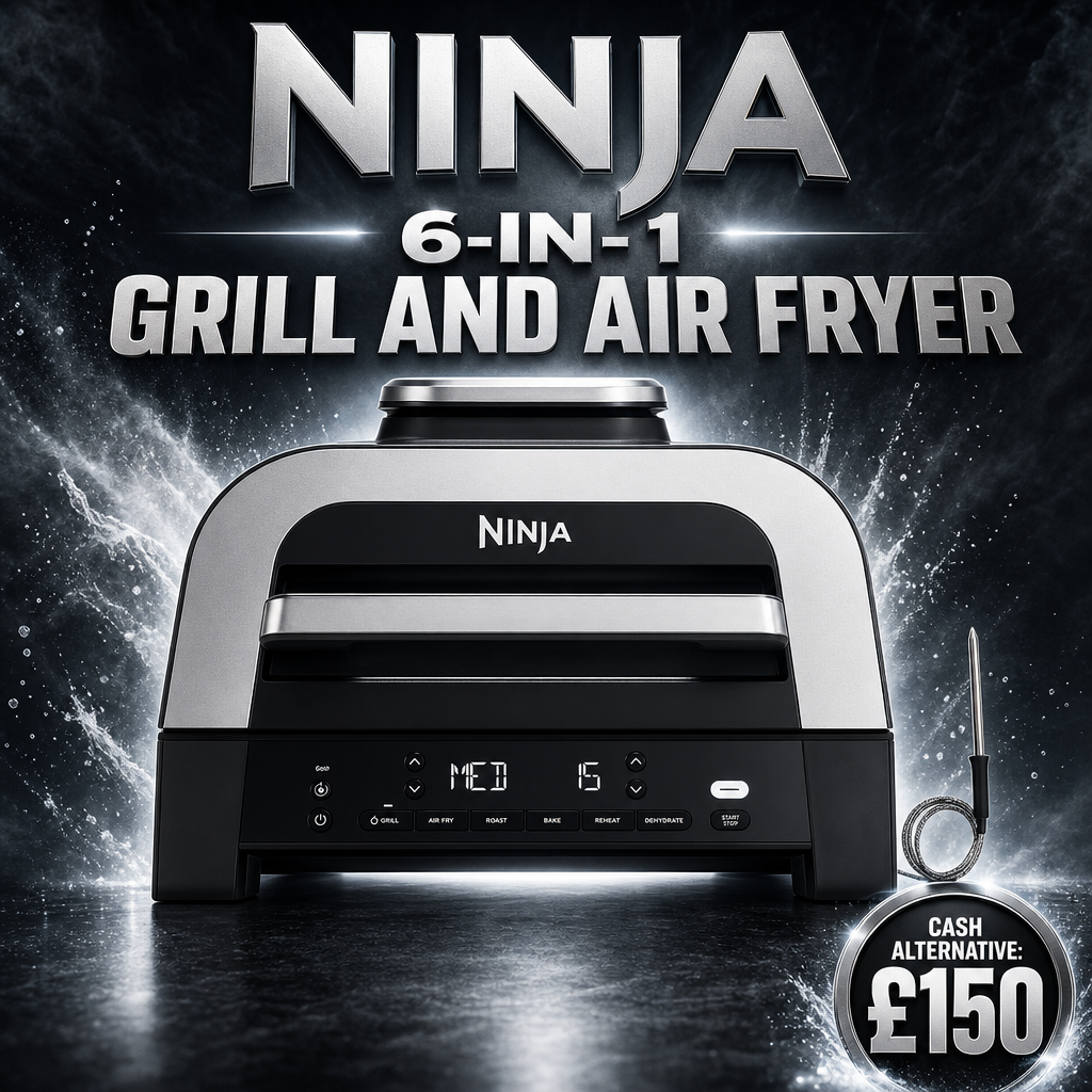 NINJA 6-IN-1 GRILL AND AIR FRYER