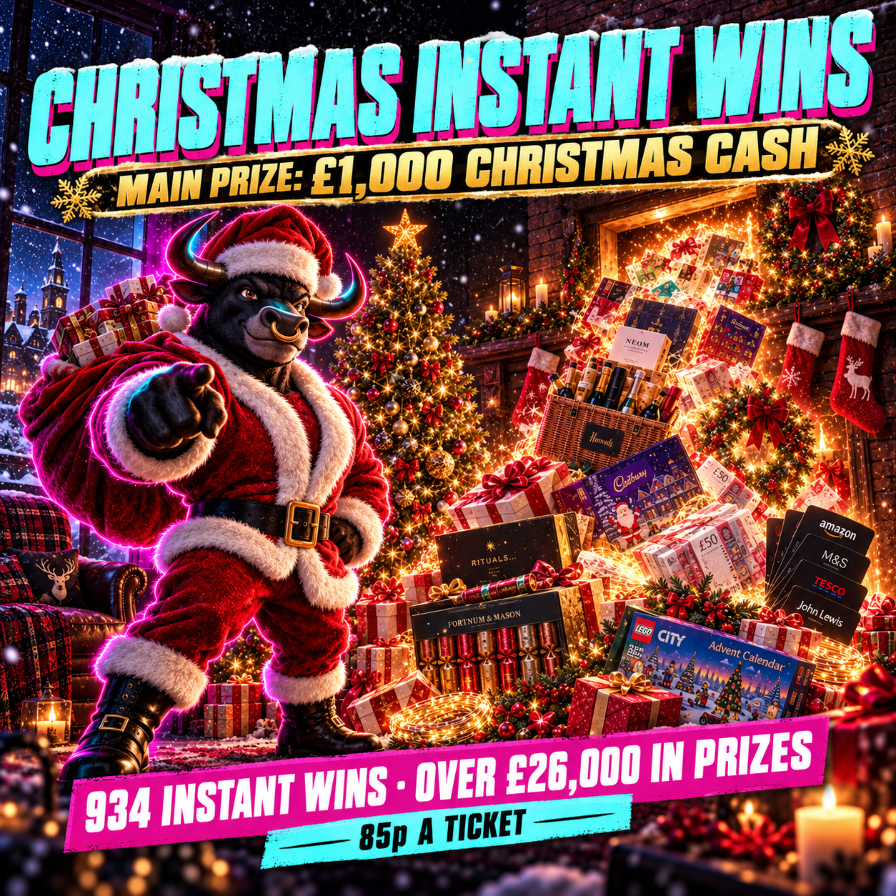 Christmas Instant Wins — £1,000 Christmas Cash