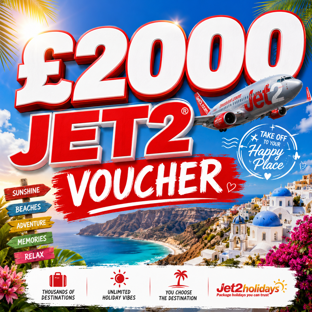 £2000 JET2 VOUCHER