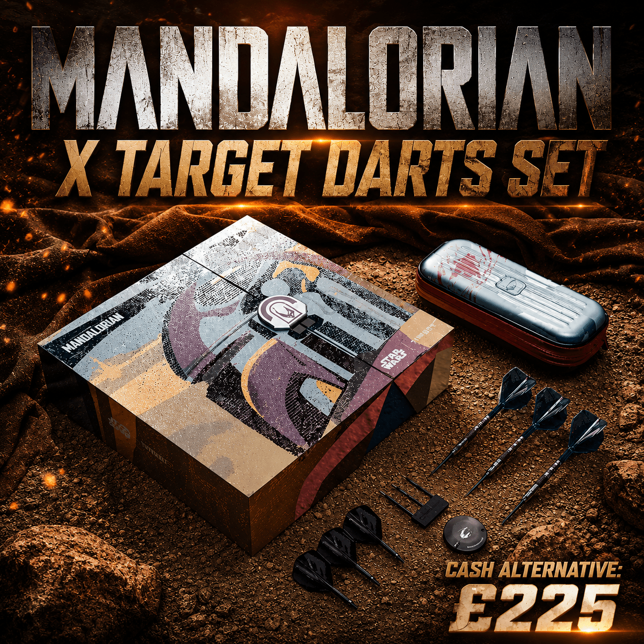 MANDALORIAN X TARGET DARTS SET