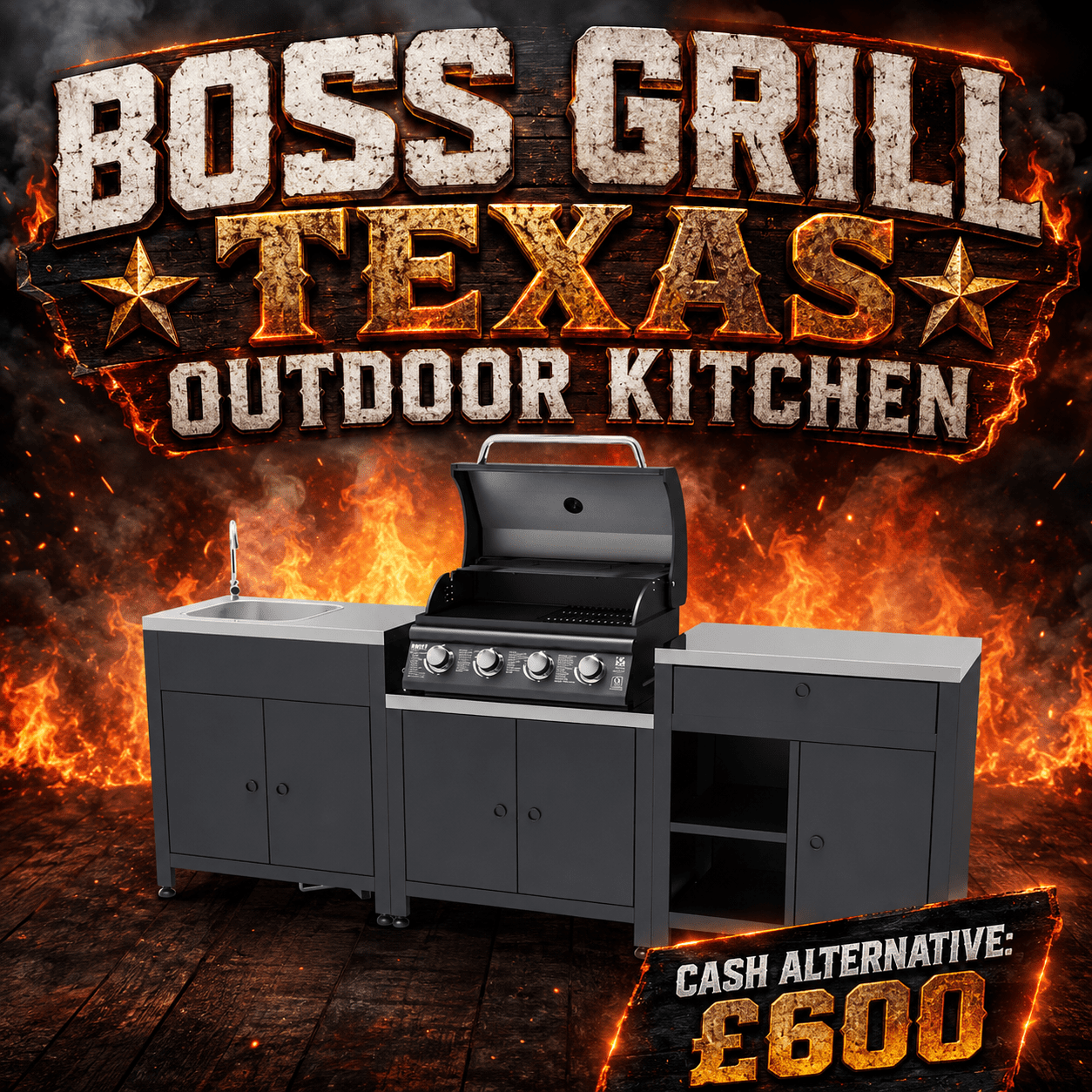 BOSS GRILL TEXAS OUTDOOR KITCHEN