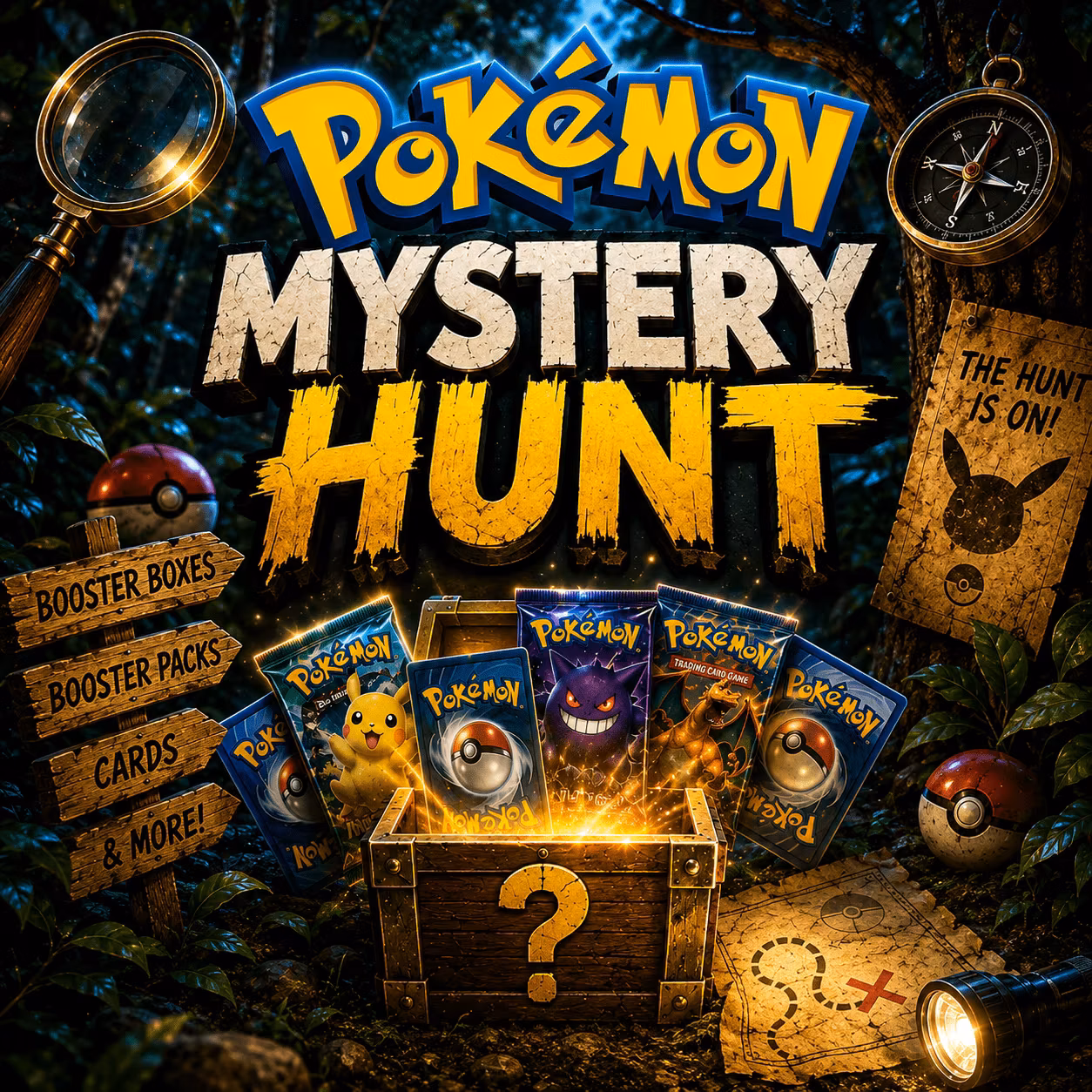 Pokémon Mystery Hunt – Over £1000+ Instant Wins!