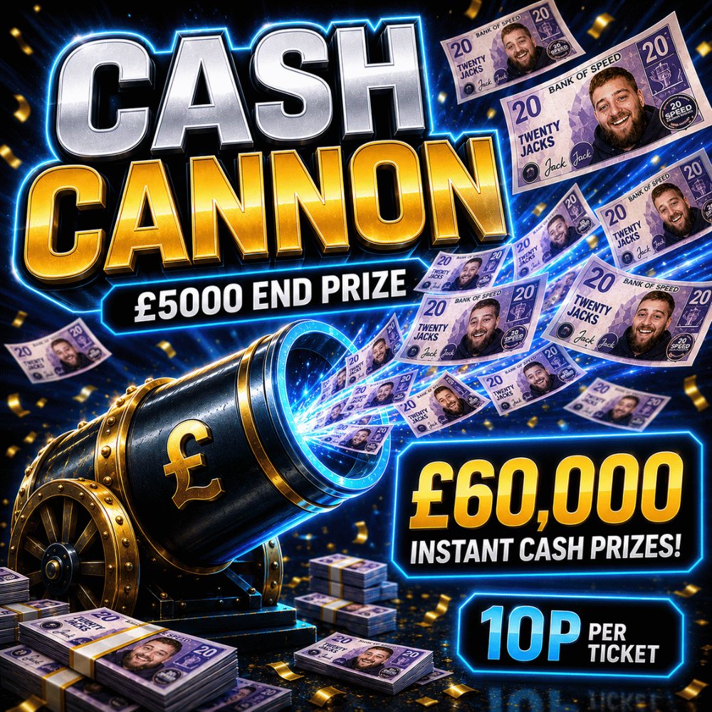 Cash Cannon - £5000 End Prize
