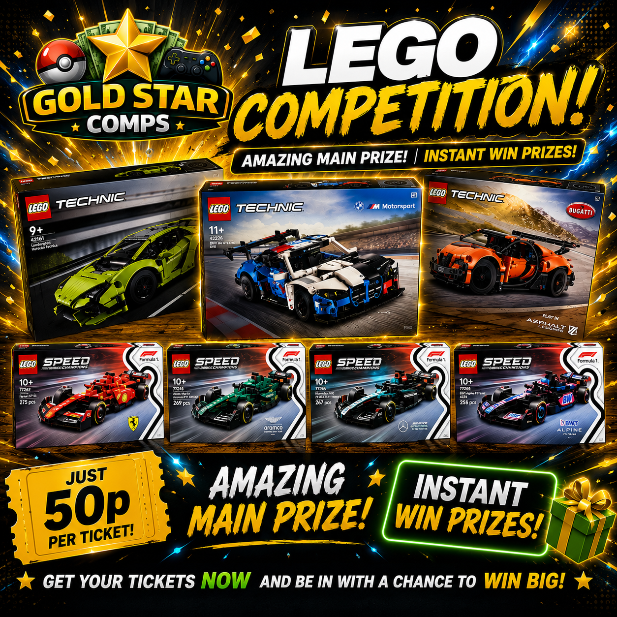 Lego 42226 – BMW M4 GT3 EVO – With HUGE instant wins