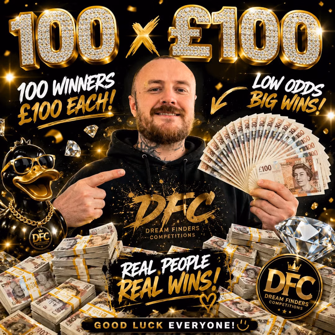 Dave's 100 x £100 Instant wins!