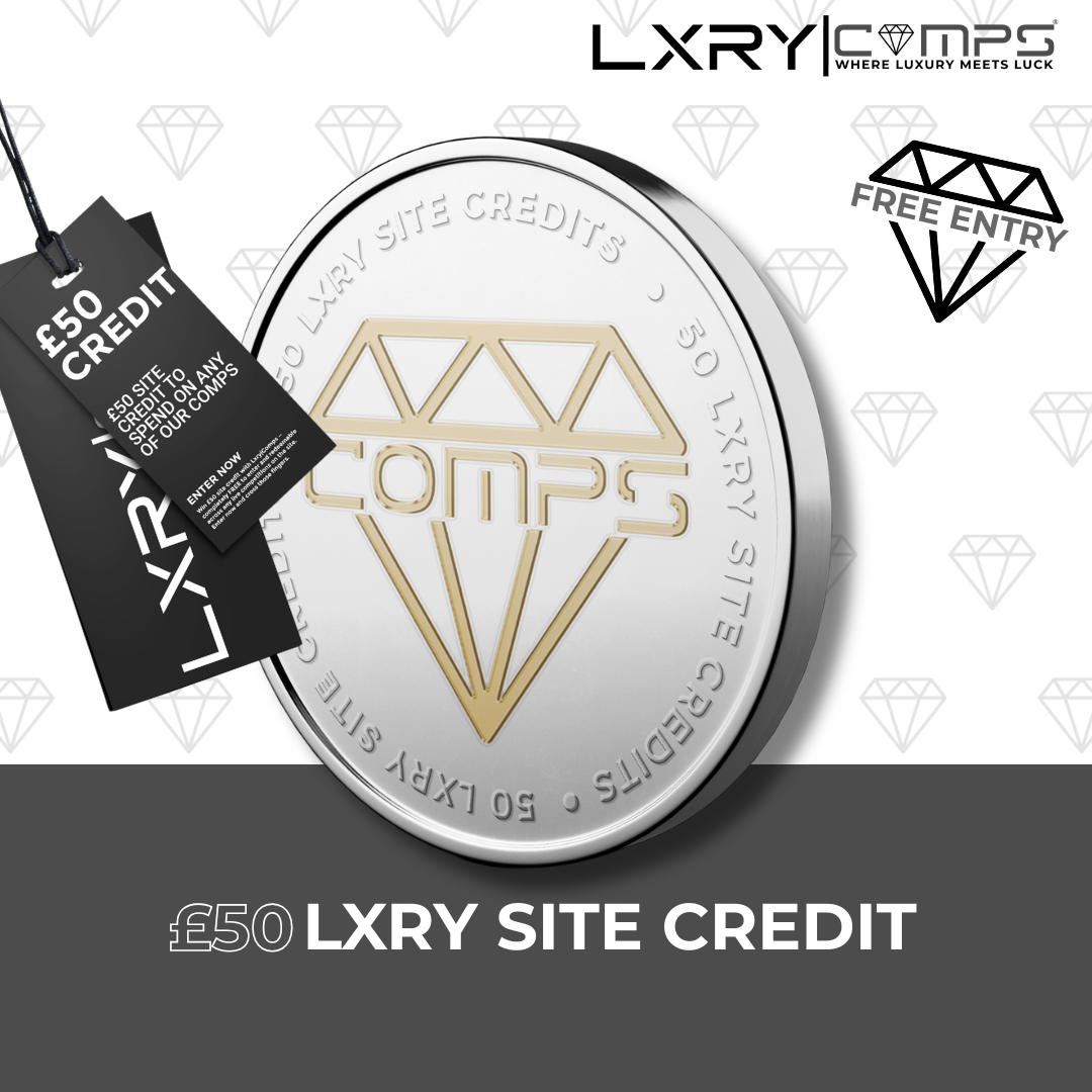 £50 Site Credits to use on ANY Competition – Ends when sold out
