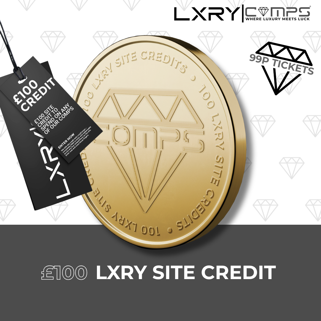 £100 Site Credits to use on ANY Competition – Ends when sold out