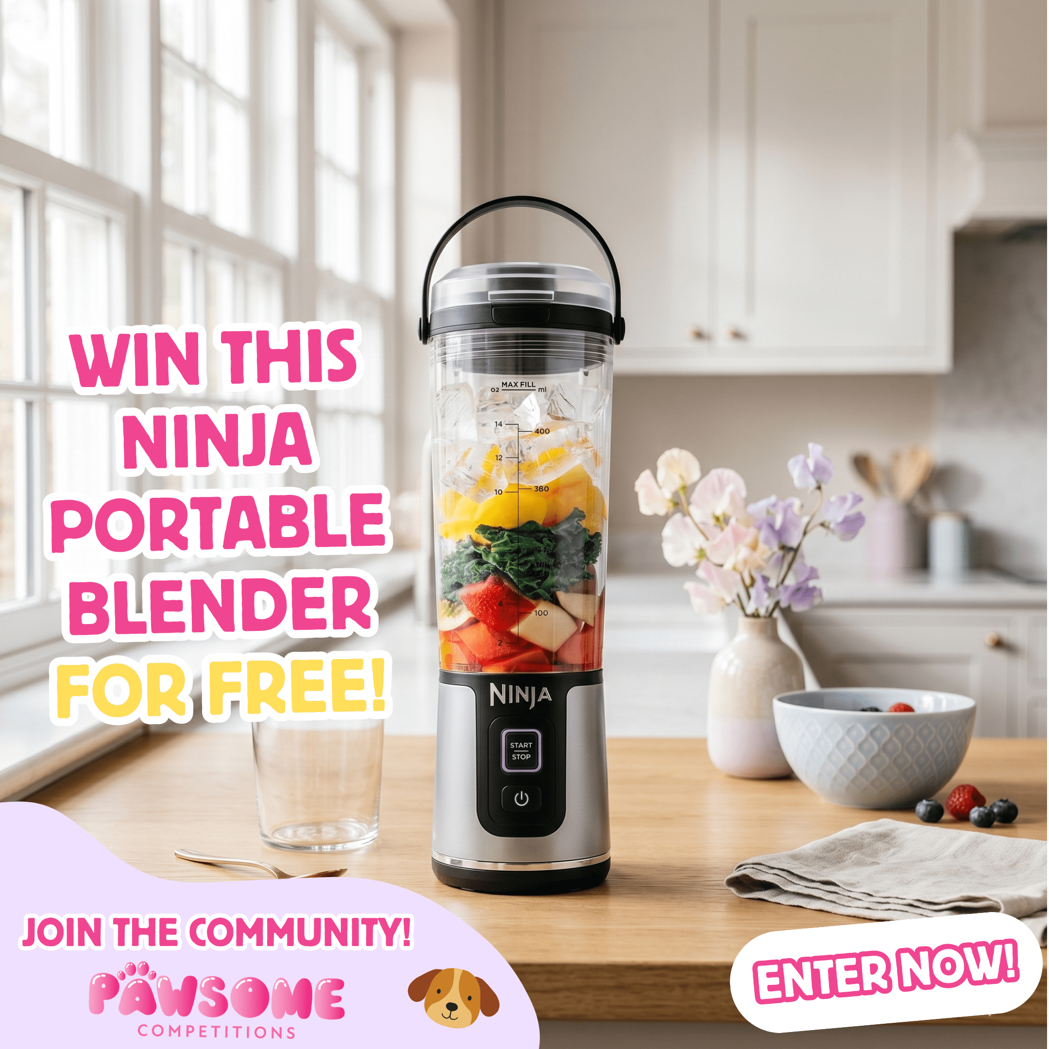 FREE ENTRY – Ninja Portable Blender 🥤