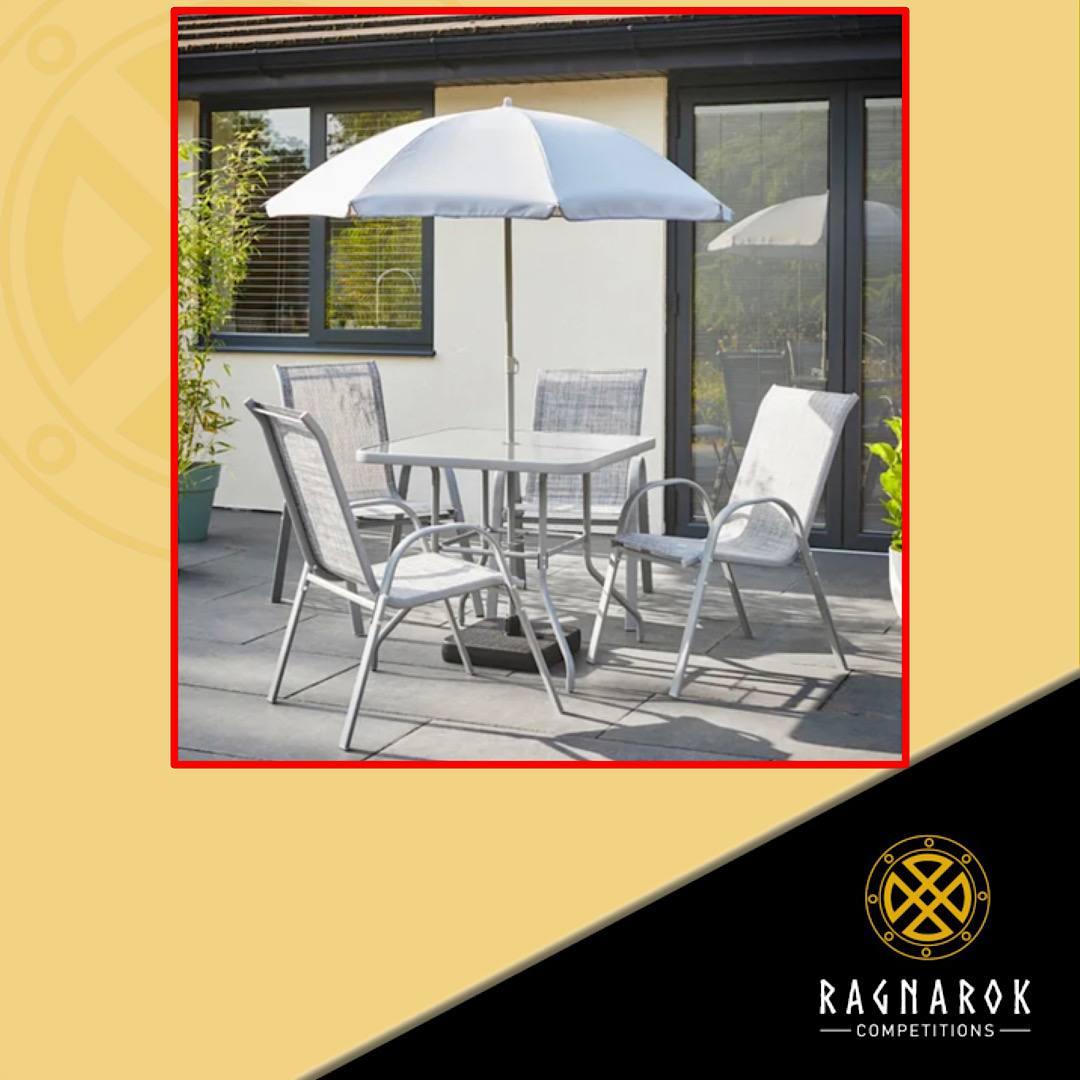6 Piece Metal Garden Dining Set