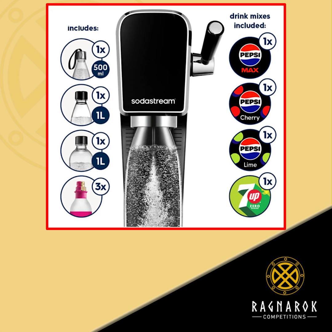 Sodastream ART Sparkling Water Maker mega bundle