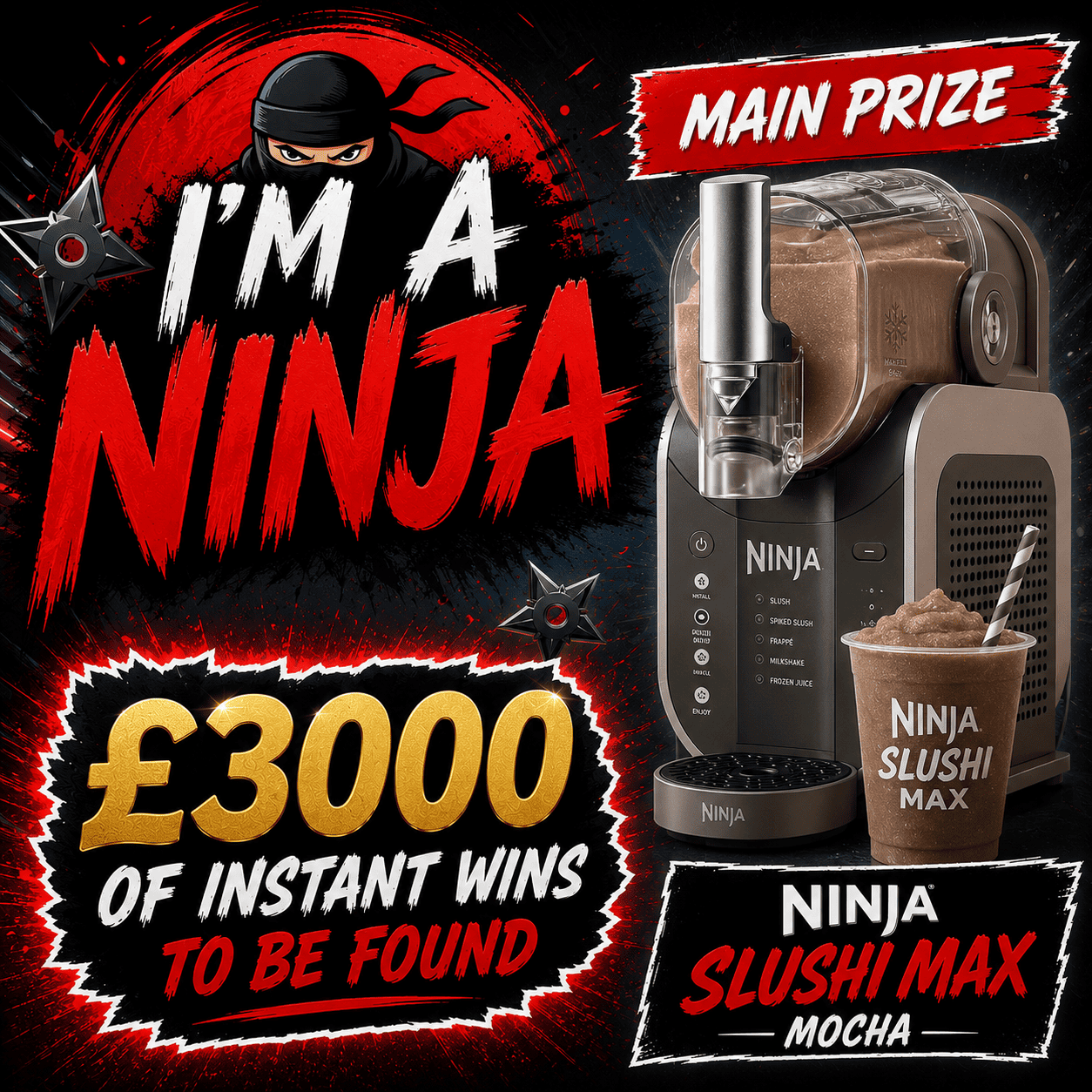I'm A Ninja! Ninja Slushi Max + £3000 of Instant Wins
