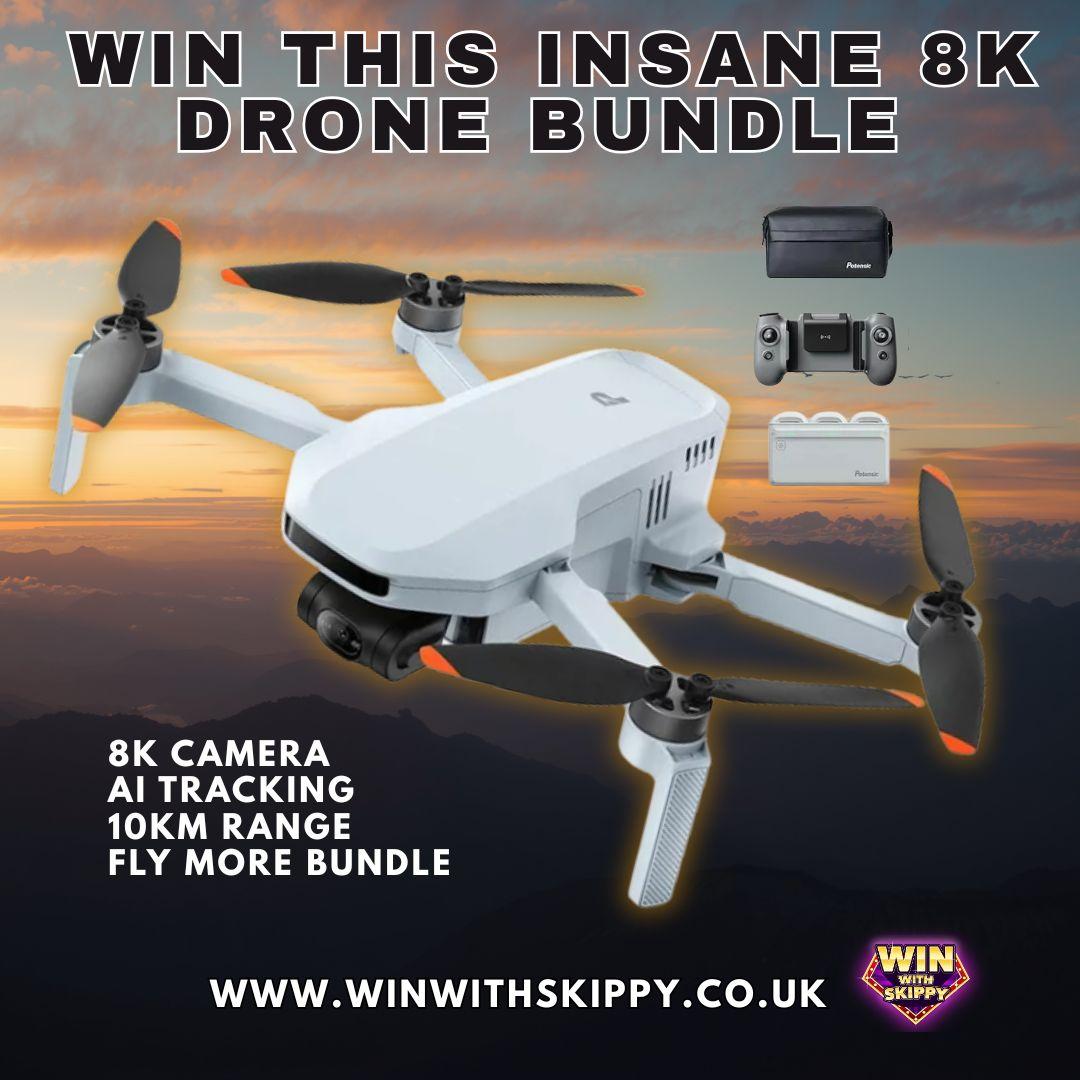 🚁 “This thing looks like it belongs in a spy movie.” WIN This INSANE 8K Drone Bundle 🚁🔥