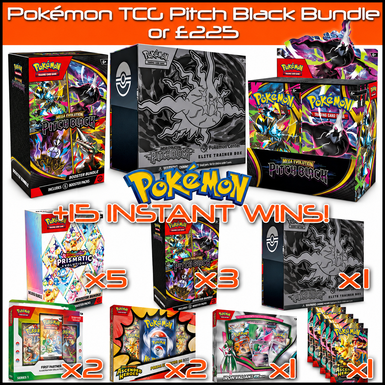 Pokémon TCG Pitch Black Bundle or £225!