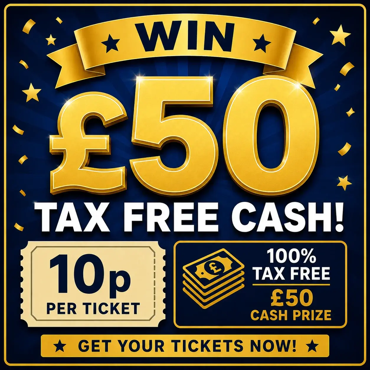💷 WIN £50 TAX FREE CASH! 💷