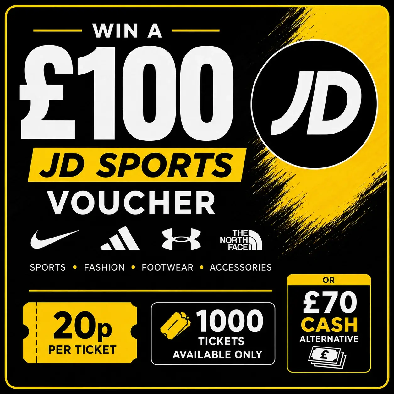 🛍️ WIN A £100 JD SPORTS VOUCHER! 🛍️