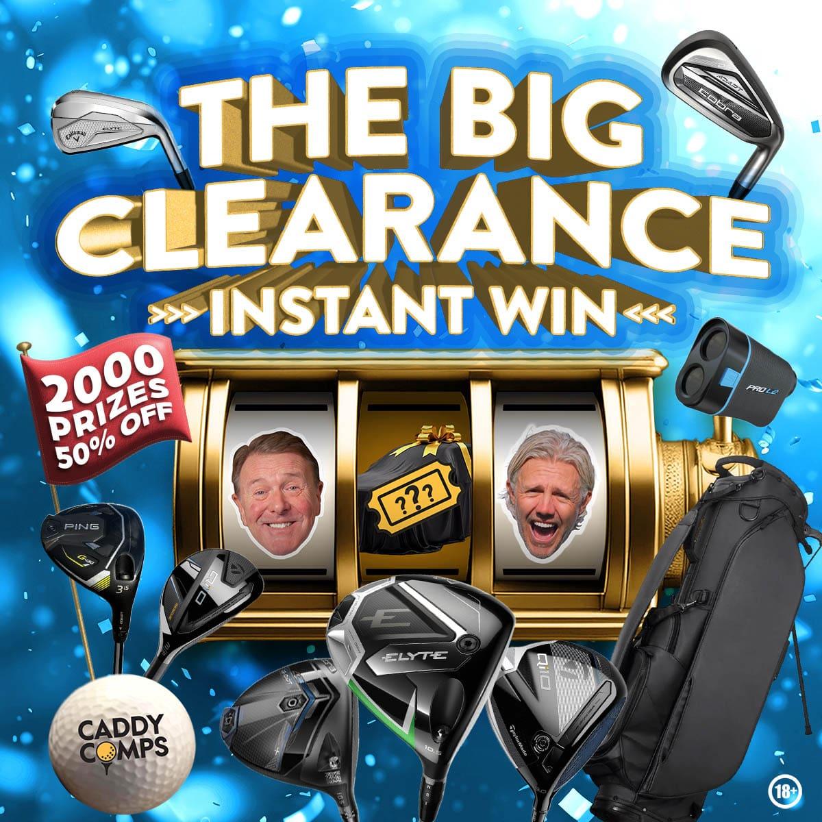 THE BIG CLEARANCE INSTANT WIN COMP – 50% OFF – £150K WORTH OF PRIZES #1