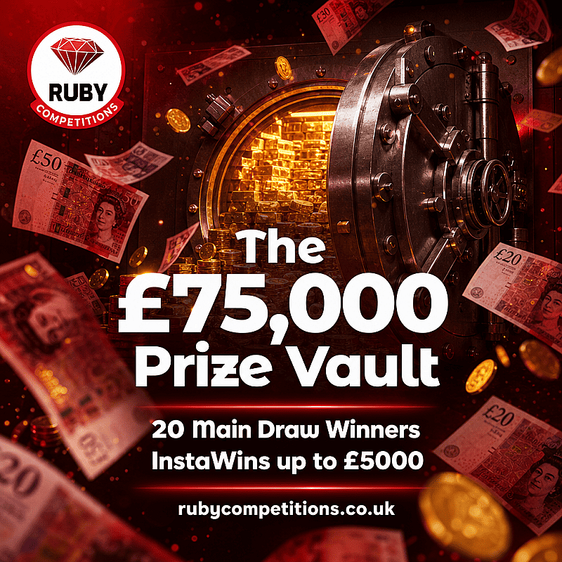 The £75,000 Prize Vault - 20 Main Winners + Instawins up to £5000