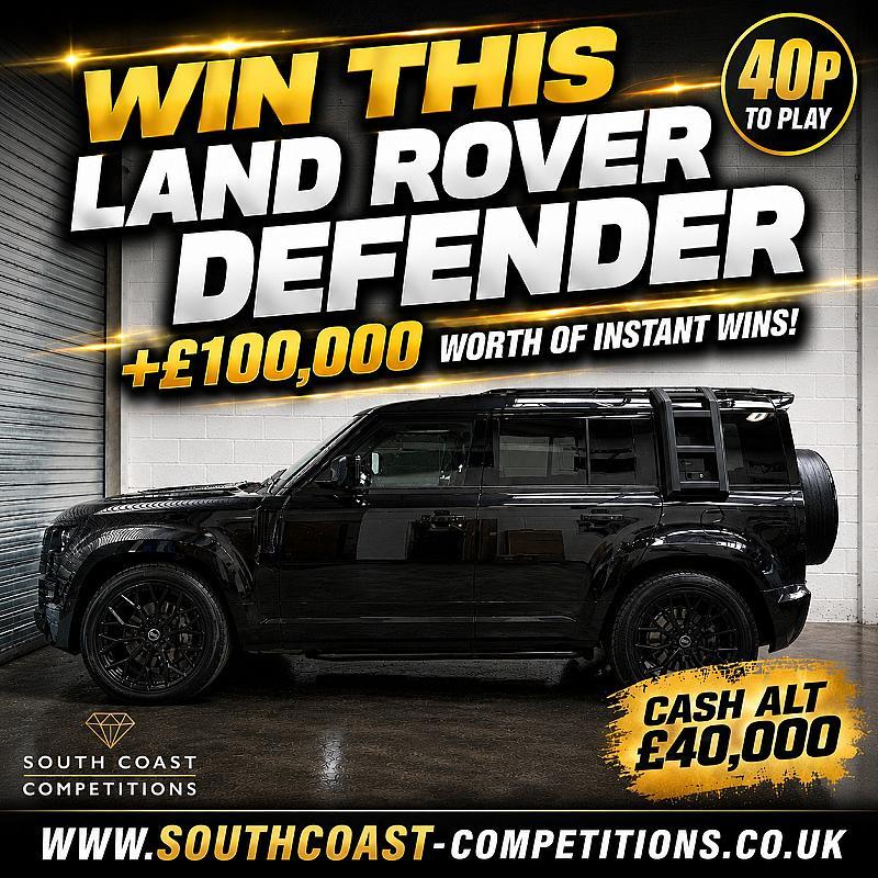 Win a Defender plus 100k in Instant wins!