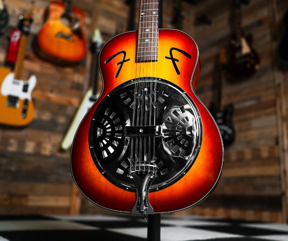Fender FR-50 Single Cone Resonator in Sunburst
